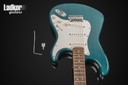 2000 Fender American Deluxe Stratocaster Teal Green Transparent SSS Ash Rosewood