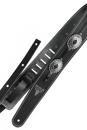 Richter W:O:A WACKEN GUITAR STRAP  BLACK CONCHO 1652