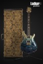 2013 PRS Custom 24 Wood Library Artist Package One Piece Quilt Top Blue Fade Brazilian Rosewood Korina