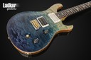 2013 PRS Custom 24 Wood Library Artist Package One Piece Quilt Top Blue Fade Brazilian Rosewood Korina