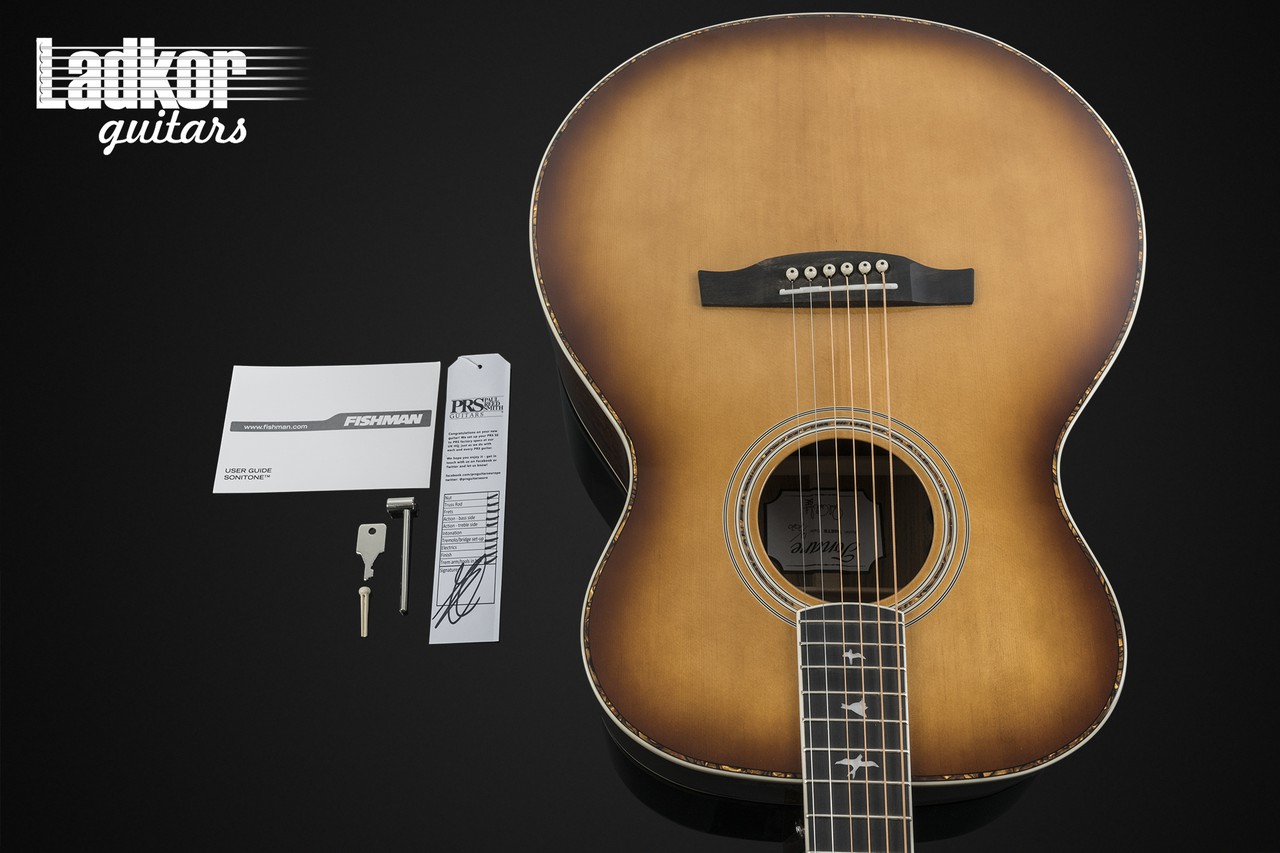 PRS SE T40E Tobacco Sunburst Ovangkol Tonare Acoustic Electric 