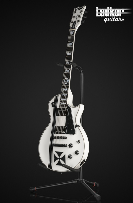 Esp Iron Cross Snow White James Hetfield Signature Metallica New