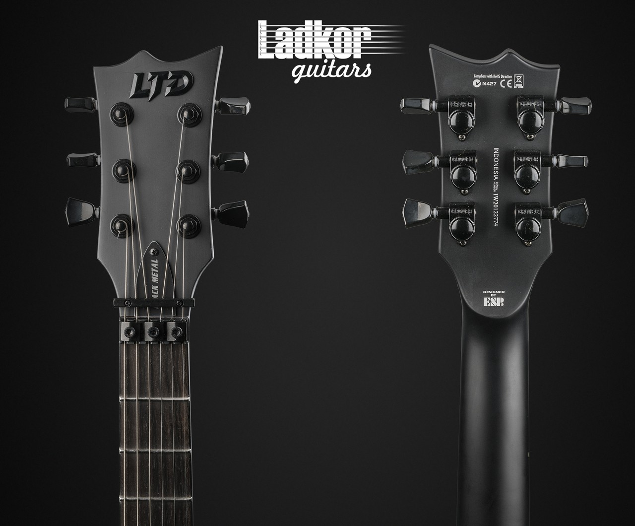Esp Ltd Ec Fr Black Metal Black Satin Eclipse New Esp Ltd Ec Fr Black Metal Black Satin Eclipse New