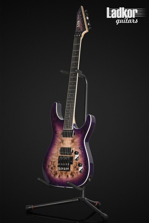 ESP LTD M-1000 Purple Natural Burst Poplar Burl Top NEW