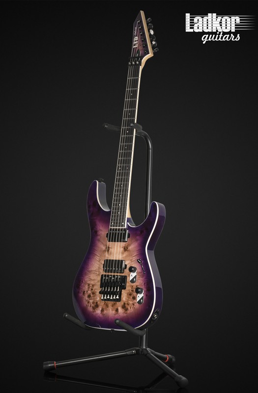 ESP LTD M-1000 Purple Natural Burst Poplar Burl Top NEW