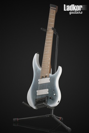 Legator Ghost G8FOD Arctic Blue Headless Fanned Fret Multi Scale 8 String Fishman Fluence Overdrive Series NEW