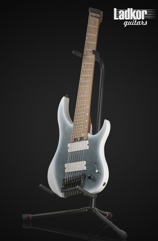 Legator Ghost G8FOD Arctic Blue Headless Fanned Fret Multi Scale 8 String Fishman Fluence Overdrive Series NEW