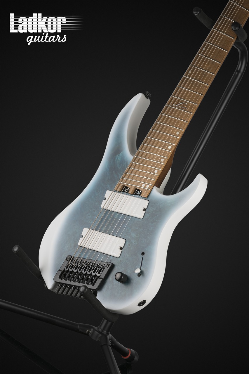Legator Ghost G8FOD Arctic Blue Headless Fanned Fret Multi