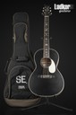 PRS SE P20E Black Top Parlor Acoustic Electric Guitar NEW
