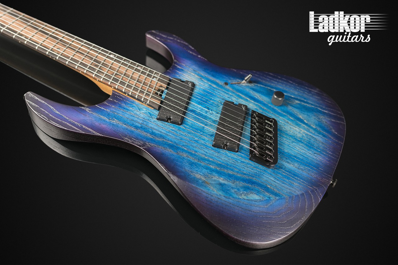 Legator Ninja N7FP Cali Cobalt Satin Fanned Fret Multi-Scale 7