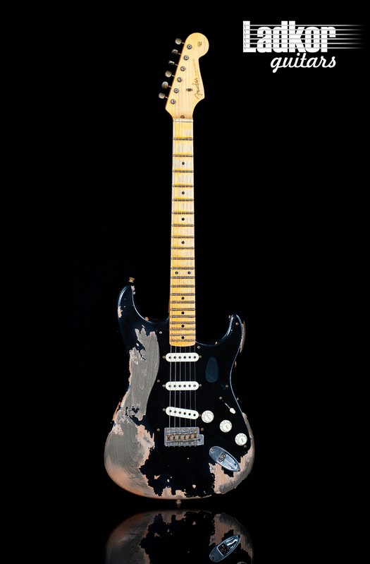 2021 Fender Custom Shop LTD Poblano Strat Super Heavy Relic Stratocaster Aged Black Limited Edition NAMM NEW