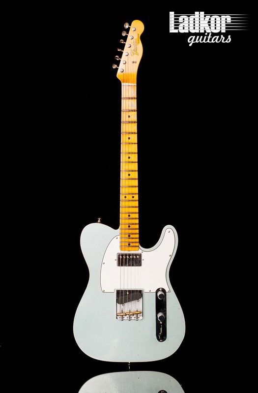 2021 Fender Custom Shop Postmodern Telecaster HS Journeyman Relic With Closet Classic Hardware Aged Firemist Silver NEW