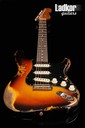 2021 Fender Custom Shop Stratocaster Dual-Mag II Strat Heavy Relic Super Faded Aged 3-Color Sunburst Limited Edition NEW