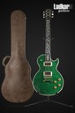 2012 Gibson Custom Shop Les Paul Ultima "Tree of Life" Trans Green Quilt Top