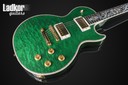 2012 Gibson Custom Shop Les Paul Ultima "Tree of Life" Trans Green Quilt Top