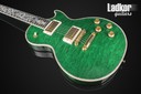 2012 Gibson Custom Shop Les Paul Ultima "Tree of Life" Trans Green Quilt Top