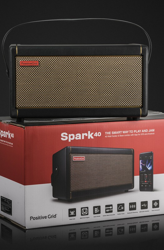 Positive Grid Spark 40W Guitar Combo Amplifier Pearl 