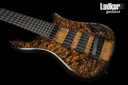 Spector NS-6 XL Ale's Inferno Buckeye Burl Top Redwood Fishman Fluence Neck-Thru 6 String Bass NEW