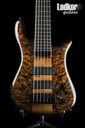 Spector NS-6 XL Ale's Inferno Buckeye Burl Top Redwood Fishman Fluence Neck-Thru 6 String Bass NEW