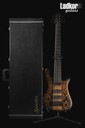 Spector NS-6 XL Ale's Inferno Buckeye Burl Top Redwood Fishman Fluence Neck-Thru 6 String Bass NEW