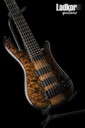 Spector NS-6 XL Ale's Inferno Buckeye Burl Top Redwood Fishman Fluence Neck-Thru 6 String Bass NEW