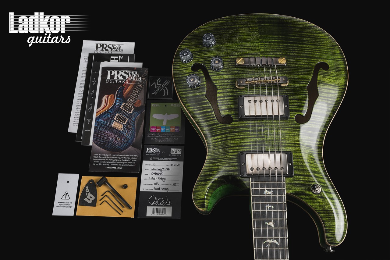 2020 PRS McCarty 594 Hollowbody II Wood Library Jade Flame Top