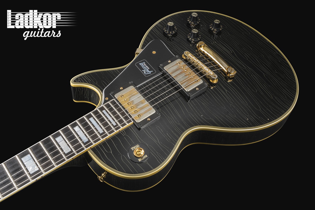 ギター Gibson Custom 1968 Les Paul Custom Ebony Gibson Custom 1968 Les Paul Custom Reissue Electric Guitar