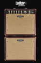 Mesa Boogie Express 5:50 Custom Wine Taurus Tan Jute Grille Combo And Cabinet Stack