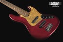 1996 Fender American Standard Jazz V Bass Candy Apple Red 50th Anniversary 5 String