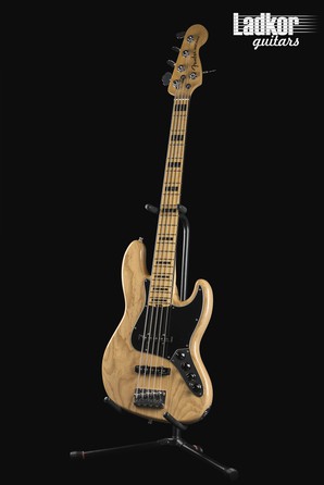 2017 Fender American Elite Jazz Bass V Natural 5 String Bass