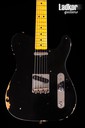 2021 Fender Custom Shop Telecaster Roasted Pine Double Esquire Relic Aged Black NAMM Limited Edition NEW