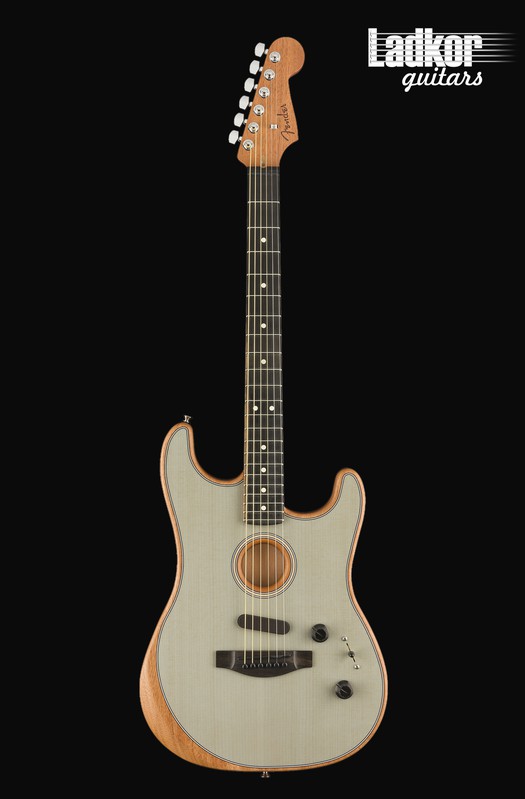 Fender American Acoustasonic Stratocaster Transparent Sonic Blue NEW