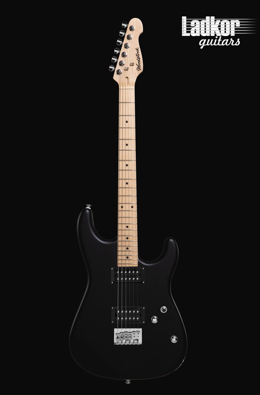 Woodstock RockBoy Superstrat Satin Black Maple