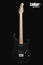 Woodstock RockBoy Superstrat Satin Black Maple