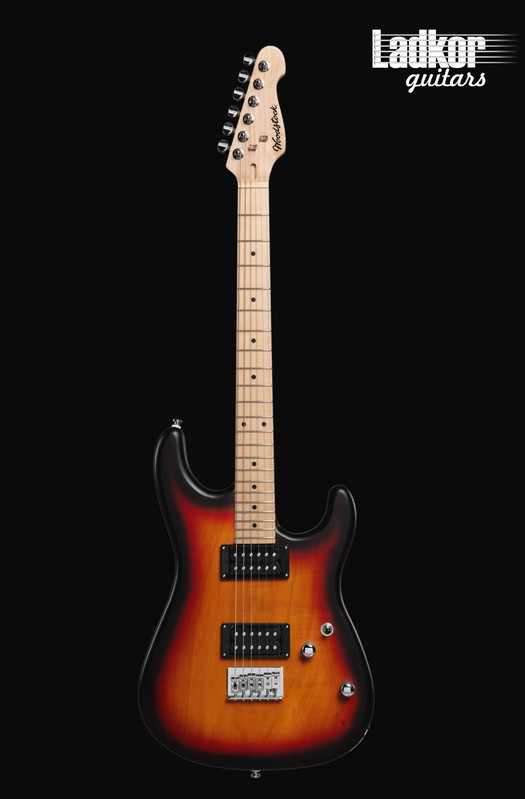 Woodstock RockBoy Superstrat Satin 3 Tone Sunburst Maple