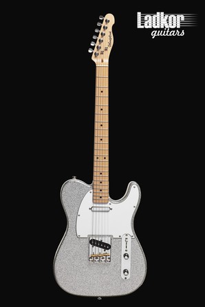 Woodstock Custom Range Tele Silver Sparkle Maple