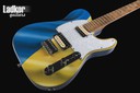 JK Custom Glorycaster Tele Blue and Yellow Waving Flag NEW