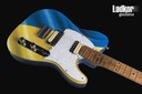 JK Custom Glorycaster Tele Blue and Yellow Waving Flag NEW