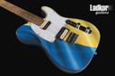 JK Custom Glorycaster Tele Blue and Yellow Waving Flag NEW