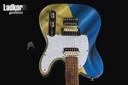 JK Custom Glorycaster Tele Blue and Yellow Waving Flag NEW