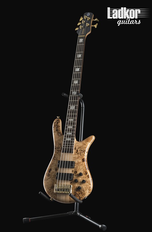 Spector Euro5 LX Poplar Burl Natural Gloss 5 String Bass NEW