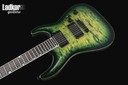 ESP USA Horizon-II Quilt Maple Top Dark Lime Sunburst w/Matching Binding EMG NEW