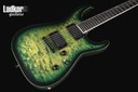 ESP USA Horizon-II Quilt Maple Top Dark Lime Sunburst w/Matching Binding EMG NEW