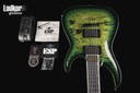 ESP USA Horizon-II Quilt Maple Top Dark Lime Sunburst w/Matching Binding EMG NEW