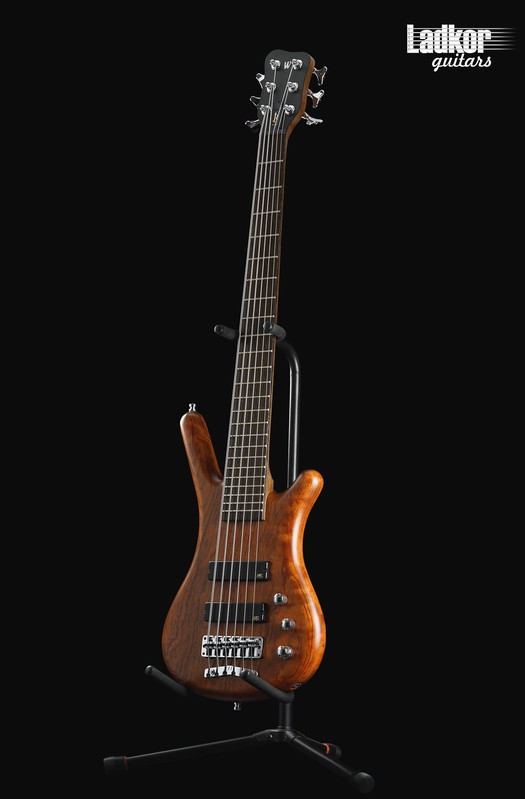 Warwick Pro Series Corvette Standard Teambuilt Bubinga Natural Transparent Satin 6 String Bass NEW