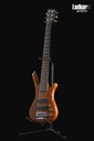 Warwick Pro Series Corvette Standard Teambuilt Bubinga Natural Transparent Satin 6 String Bass NEW