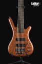 Warwick Pro Series Corvette Standard Teambuilt Bubinga Natural Transparent Satin 6 String Bass NEW