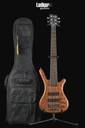 Warwick Pro Series Corvette Standard Teambuilt Bubinga Natural Transparent Satin 6 String Bass NEW