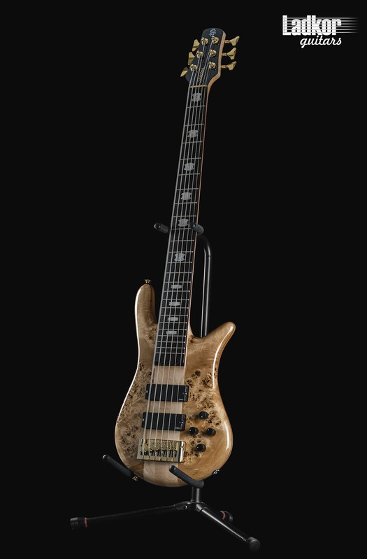 Spector Euro6 LX Poplar Burl Gloss EMG 6 String Bass NEW