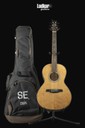 PRS SE P50E Natural with Black Gold Parlor Acoustic Electric Guitar NEW